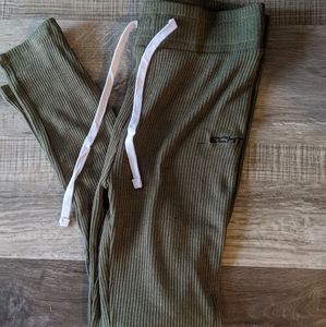 Echt Women's Olive Knit Joggers Medium
